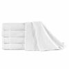 vidaXL Prosoape de m&acirc;ini, 5 buc., alb, 50 x 100 cm, bumbac, 450 gsm