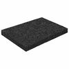 vidaXL Pat din granulate de cauciuc Negru 6 x 9 x 0,8 cm Cauciuc