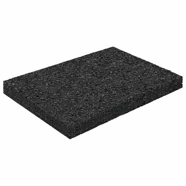 vidaXL Pat din granulate de cauciuc Negru 6 x 9 x 0,8 cm Cauciuc