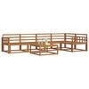 vidaXL Set de canapele de exterior 6 pcs natural Lemn Solid de Acacia