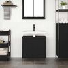 vidaXL Dulap pentru lavoar baie negru 60x34,5x60 cm