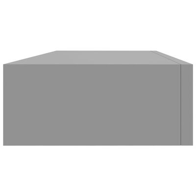 vidaXL Dulap de perete cu sertar, gri, 60x23,5x10 cm, MDF