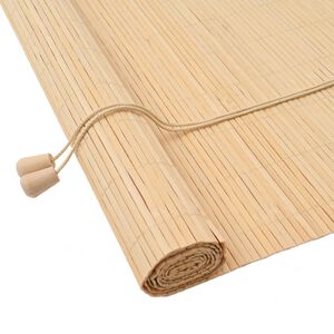 vidaXL Rulou textil Natură 80 x 160 cm Bambus