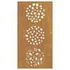 vidaXL Decorație perete de grădină 105x55 cm design frunze oțel Corten