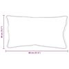 vidaXL Pernă cu pernă 2 pcs Alb 61 x 41 x 20 cm Poliester