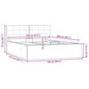 vidaXL Cadru pat hidraulic ladă cappuccino 120x200 cm piele ecologică
