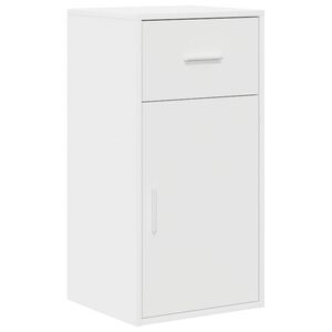 vidaXL Bufet cu sertar Alb 38 x 34 x 75 cm