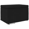 vidaXL Taburet Negru 61 x 41 x 40 cm Stofă și lemn prelucrat