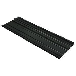 vidaXL Panou de acoperiș 12 pcs Antracit 129 x 45 cm Oțel galvanizat