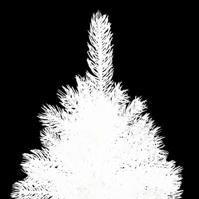 vidaXL Brad de Crăciun artificial, ace cu aspect natural, alb, 180 cm