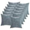 vidaXL Husă pentru pernă 12 pcs HEERLEN Albastru deschis 40 x 40 cm