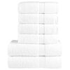 vidaXL Set de prosoape premium SOLUND, 6 piese, alb, 600 g/m&sup2;