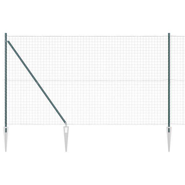 vidaXL Gard cu St&acirc;lp Verde 1,6 x 10 m Oțel și PVC