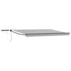 vidaXL Cort electric retractabil Antracit și Alb 4,5 &times; 3 m