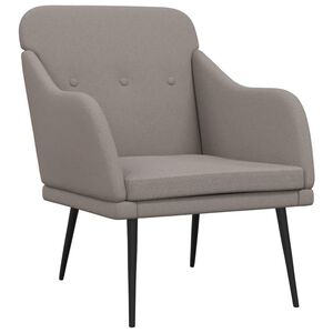 vidaXL Fotoliu, gri taupe, 63x76x80 cm, textil