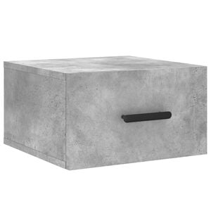 vidaXL Noptieră de perete, gri beton, 35x35x20 cm