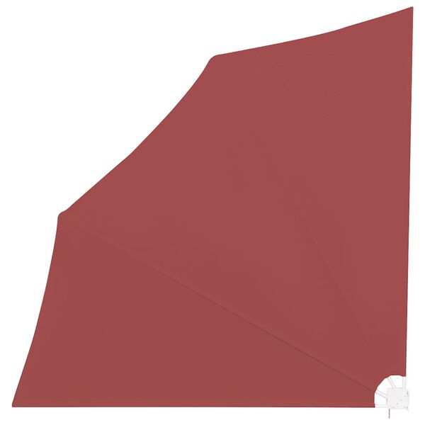vidaXL Copertină laterală pliabilă de balcon, cărămiziu, 140x140 cm