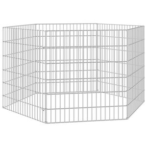 vidaXL Adăpost pentru animale cu 6 panouri, 54x60 cm, fier galvanizat