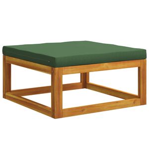 vidaXL Taburet secțional cu perne 100 % poliester Acacia solidă