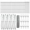 vidaXL Fixare pentru gard hexagonal 100 x 0,8 m Oțel Galvanizat Plasă