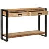 vidaXL Masă de consolă Maro 120 x 33 x 75 cm Lemn de mango solid