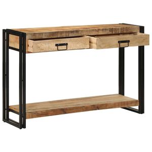 vidaXL Masă de consolă Maro 120 x 33 x 75 cm Lemn de mango solid