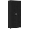 vidaXL Bufet Stejar Negru 80 x 42 x 185 cm
