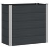 vidaXL Strat &icirc;nălțat de grădină Negru 100 x 50 x 91 cm WPC și Aluminiu