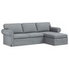 vidaXL Canapea Gri deschis 245 x 138 x 80 cm țesătură