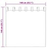 vidaXL Perdele Opaque cu Inel 2 pcs Albastru deschis 140 x 140 cm