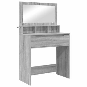 vidaXL Mese de toaletă pentru dormitor Gri Sonoma 80 x 39,6 x 135 cm