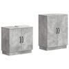 vidaXL Set de dulapuri pentru baie, 2 piese HOORN Gri Beton