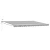 vidaXL Cort electric retractabil Antracit și Alb 4,5 &times; 3 m