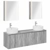 vidaXL Set dulap baie 5 buc. Sonoma gri Lemn prelucrat