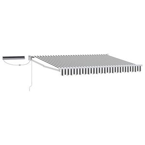 vidaXL Cort electric retractabil Antracit și Alb 2,5 x 2 m