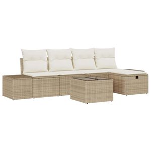 vidaXL Set de canapea 6 buc. poliratan