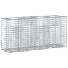 vidaXL Pat ridicat din gabion Argintiu 170 x 50 x 80 cm