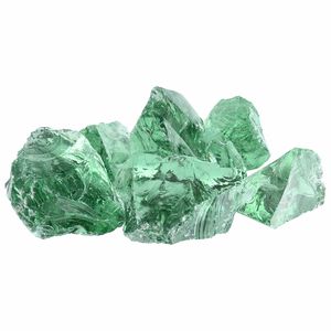 vidaXL Pietre de Grădină Verde deschis 12 cm Sticlă