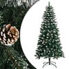 vidaXL Brad de Crăciun artificial cu suport, verde, 120 cm, PVC