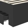vidaXL Cadru de pat cu headboard Negru 70 x 190 cm Lemn compozit
