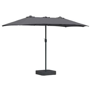 vidaXL Parasol de Grădină 385 x 209 x 244 cm Poliester și oțel