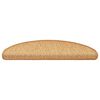 vidaXL Covorașe scară autoadezive aspect sisal 30 buc 65x21x4 cm sisal