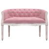 vidaXL Bancă, roz, 98x56x69 cm, catifea