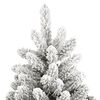 vidaXL Brad de Crăciun artificial cu balamale și zăpadă pufoasă 180 cm