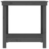 vidaXL Banc de lucru, gri, 80x50x80 cm, lemn masiv pin