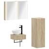vidaXL Set dulap baie 4 pcs Stejar Sonoma 43 x 11,5 x 60,5 cm