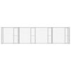vidaXL Cușcă pentru câine Argintiu 800 x 200 x 200 cm Oțel Galvanizat