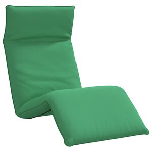 vidaXL Șezlong pliabil, verde, 175x54x8,5 cm, țesătură Oxford