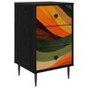 vidaXL Dulap de noapte BONN Stejar Negru 36 x 33 x 61 cm