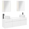 vidaXL Set dulap baie 5 pcs Alb 53 x 15,5 x 70 cm Lemn prelucrat
